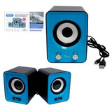 Caixa De Som 2.1 C/ Subwoofer Usb P2 Potente 12w Pc Notebook