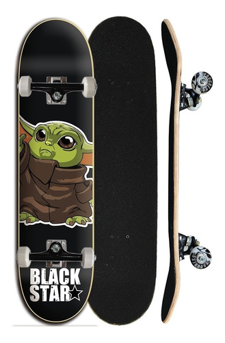 Skate Street Completo Iniciante Black Star - Zepplin