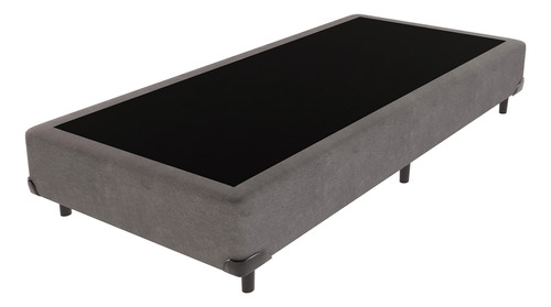 Cama Box Solteirão Cinza Comfort Prime 96x203