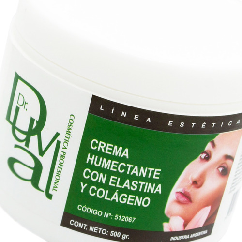 Dr Duval Crema Humectante Facial Elastina Y Colageno 500gr