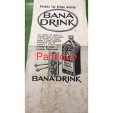 Bana Drink 3 Folder Originais Dépoca Bebida Alcólica Antigo