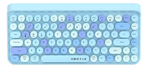 Ubotie Teclados De Computadora Portatiles Bluetooth Colorido