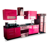 Cocina Integral Moderna Liverpool Derecha /estufa 2.90m Rosa