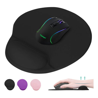 TERPORT Mausen Pad Negro Ergonómico Con Reposamuñeca de Gel Silicona 2cm, Tapete Para Mouse Antideslizante, Tapete de Mouse Duradero, Mouse Pad Gamer 25x22cm | MercadoLibre
