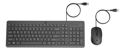 Combo Teclado Y Mouse Con Cable Hp 150 Teclado Tamaño Y Bajo