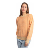 Buzo Rusty Ora Mock Neck Knit Beige Mujer