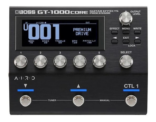 Pedal De Efecto Boss Guitar Effects Processor Gt-1000core  Negro