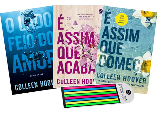 Trio De Livros Da Autora Collen Hoover - Apaixonantes Intens