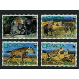 2008 Wwf Fauna- Hiena- Animales Salvajes- Uganda ( Sellos)