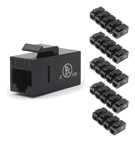 Vce Cat6 Rj45 Keystone Jack - Acoplador En Linea  25 Unidad