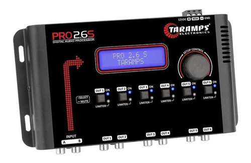 Processador Crossover Equalizador Taramps Pro 2.6s