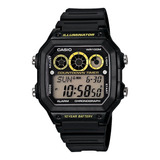 Reloj Casio Ae-1300wh-1a Temporizador-negro Original