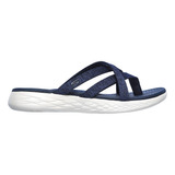 Sandalias Skechers Azul Chanclas Comodas Dama 