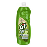 Detergente Cif Active Gel Limón Verde Concentrado Limón En Botella 300 ml