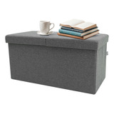 Puff Banco Organizador Almacenador Plegable Ouo 38*76*38cm