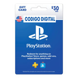 Tarjeta Psn 30usd Region Usa