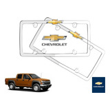 Par Porta Placas Chevrolet Colorado 2009 Original