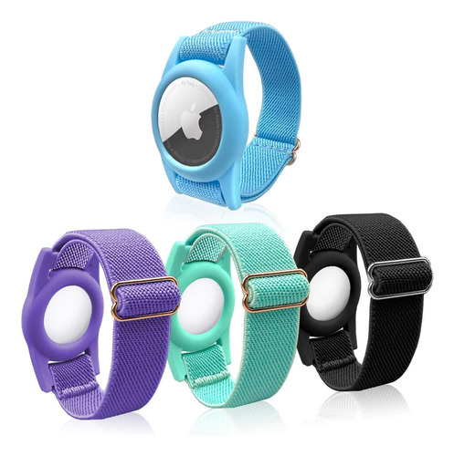 Paquete De 4 Pulseras Airtag Para Niños, Soporte Airtag Con