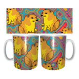 Taza Grande Perro Cheems Psicodelico Lsd Mod2 15oz  443ml