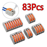 Kit De 83 Abrazaderas Conector Eléctrico Rápido Pct Pin Leve