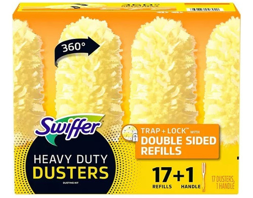 Swiffer Duster Heavy Duty Starter Kit, Mango + Repuestos