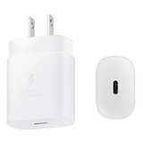 Cargador De Pared Samsung 25w Sin Cable / Carga Super Rápida / Usb Tipo C / Pd 3.0 / Pps - Blanco