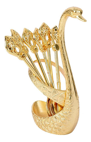 Soporte De Base De Cisne Decorativo Portátil Con Cucharas, .