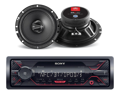 Kit De Estereo Sony Dsx-a410bt + Bocinas Db Drive Es5 60