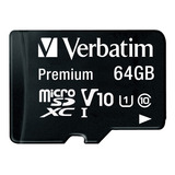 Tarjeta De Memoria Verbatim Micro Sd 64gb Con Adaptador