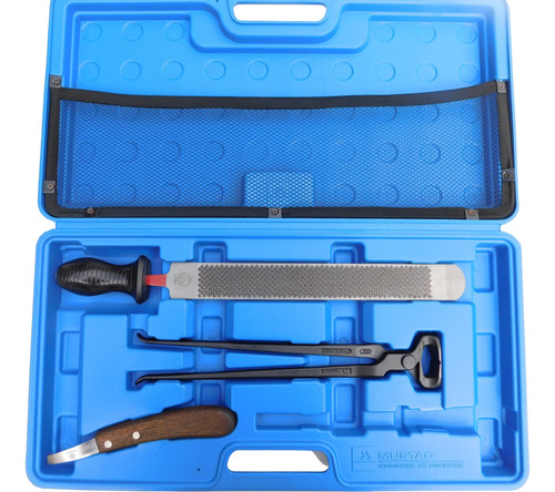 Kit De Herrado Mustad Caja Con 3 Herramientas: Tenaza De Desvasar + Gubia + Escofina Con Mango 