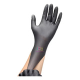 Guantes De Latex Negros Desechables 50unid