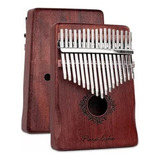 Kalimba 17 Teclas Pulgar Piano Africano Instrumento Musical