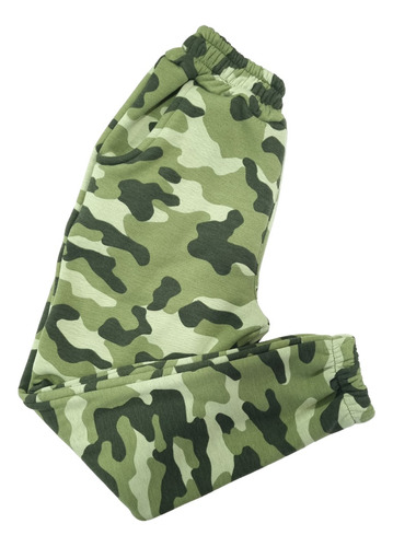 Pantalon Joggins Mujer Camuflado Militar Frizado 