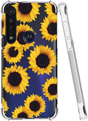 Sidande Funda Para Moto G8 Plus, Motorola G8 Plus Con Flores
