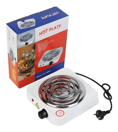 Cocina Electrica 1 Puesto Hornilla Hot Plate Color Blanco