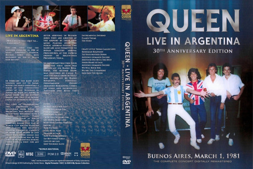 Queen- Freddie Mercury- Velez Sarfield- Argentina (1981) Dvd