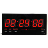 Reloj Digital Led Pared Alarma Calendario Temperatura