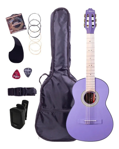 Guitarra Acústica Hecha En Paracho Con Accesorios Y Afinador