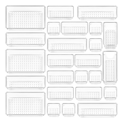 25 Organizadores P/heladera Cosmético Joyas Y Cajón Acrílico