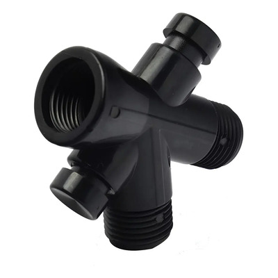 Desviador Regadera Teléfono Acabado Negro Baño | MercadoLibre