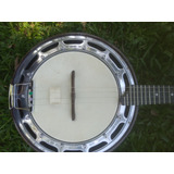 Banjo Emerson Luthier Maciço Captado Com Case Ams 