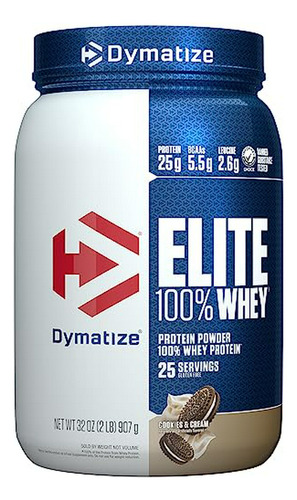 Proteína De Suero Dymatize Elite, Rápida Absorción, Recuperación Muscular Óptima,