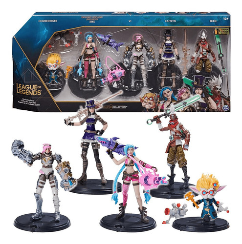 League Of Legends Pack 5 Articulado Figure 1st Edição