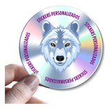 Stickers Personalizados Vinil Holográfico/ Corte A Registro
