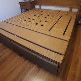 Cama Bq Box 6.2 Baúl 2 Plazas