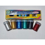 Tempera Metalica 6 Colores Artel