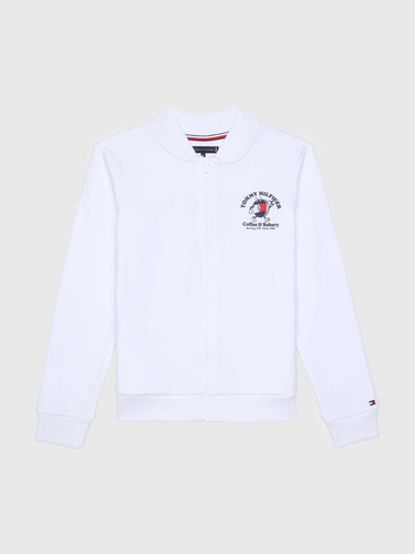 Sudadera Blanco Con Estampado De Dona Tommy Hilfiger Niño