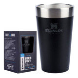 Copo Stanley Preto Matte Térmico Inox Cerveja Chopp S/ Tampa