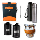 Set Matero Kit Equipo Mate Porta Termo 1 Litro Envio Gratis