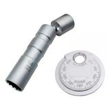 Dado Para Bujias 14mm Articulado + Calibrador Tipo Moneda